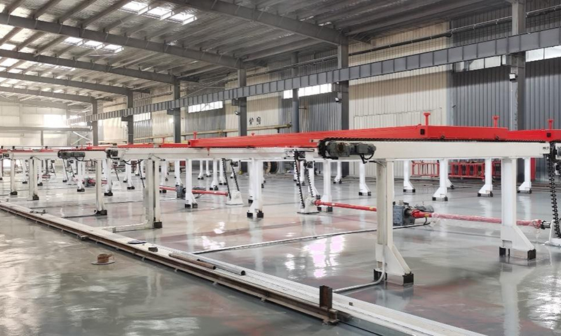 Línea de colocación de marco de malla